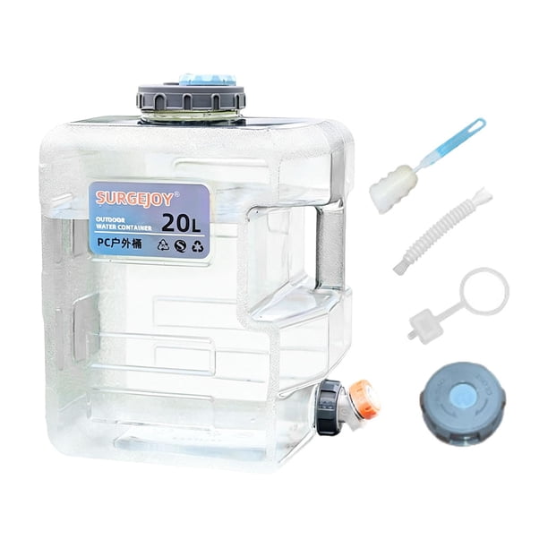 Contenedor De Agua Grande Para Camping, Dispensador De Bebidas Para Picnic, Lavado De Manos Y Conducción, 20 Litros.