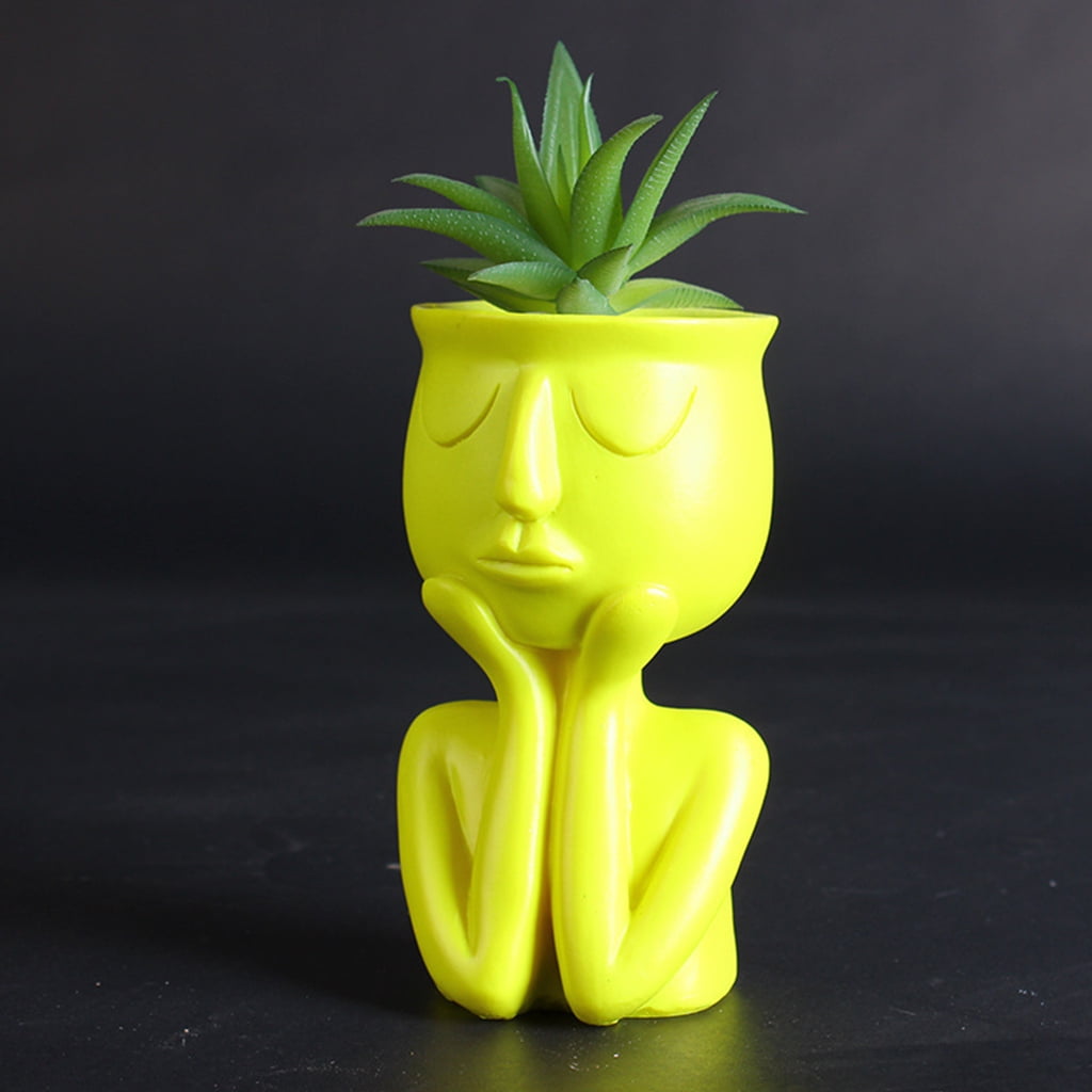 Humanoid Flower Pot Art Crafted Hand Rest Face Planter Imitation Flowerpot Tools Humanoid Flower Pot Humanoid Flower Pot Art Crafted Hand Rest Face Planter Imitation Flowerpot Tools Humanoid Flower Pot
