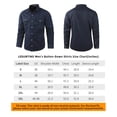 thumbnail image 3 of LEDUNTINO Mens Button-Down Shirts 100% Cotton Long Sleeve Casual Regular Fit Button Up Work Shirts, 3 of 7