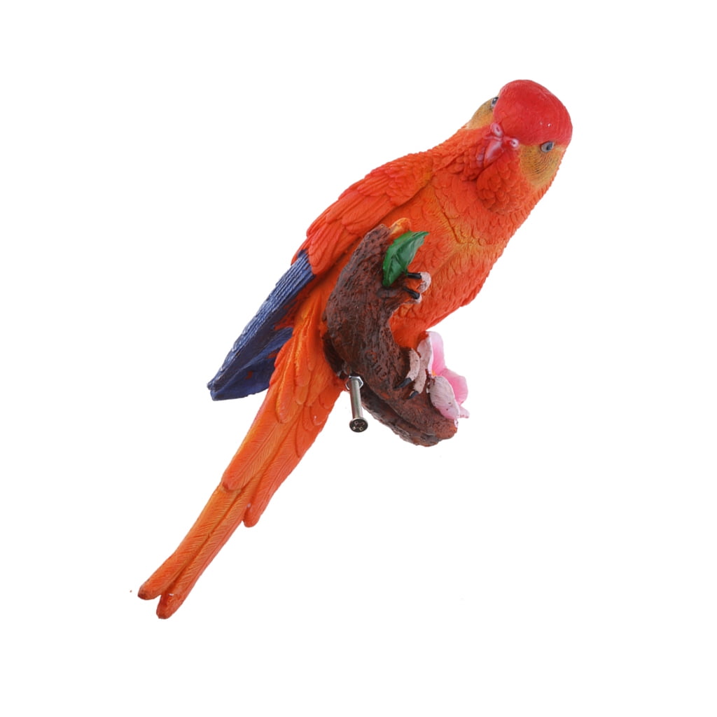 macaw parrot statue