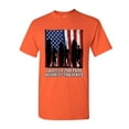 thumbnail image 1 of Tee Hunt Land of The Free Surfing T-Shirt Home of The Wave Beach Shirt, Orange, Medium, 1 of 5