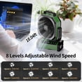 thumbnail image 2 of Ventilador de Camping Socool 20000mAh con Luz, 112 Horas, 8 Velocidades y Control Remoto, 2 of 7