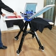 thumbnail image 6 of TECHTONGDA 3 Color 3 Station Double Rotating Screen Printing Press Adjustable Height Silk Printer, 6 of 8