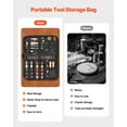 thumbnail image 5 of VEVOR Leather Working Tools Kit, 38 PCS Leather Craft Tools with Portable Canvas Storage Bag, Engraving Punching Sewing Stamping Cutting Tools, Ideal for Beginners DIY Enthusiasts and Professionals, 5 of 9