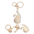 thumbnail image 5 of Delicado anillo de llave de cristal con forma de cisne, llavero, bolso, colgante, llavero, decoración del coche, adornos clave, regalos de fiesta, 5 of 5