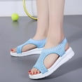 thumbnail image 5 of OAVQHLG3B Dress Sandals for Women Clearance New Fish Mouth Sandals Women's Large Size Flying Wedge Wedge Sports Women's Sandals Thick Sole Casual Sandals, 5 of 7
