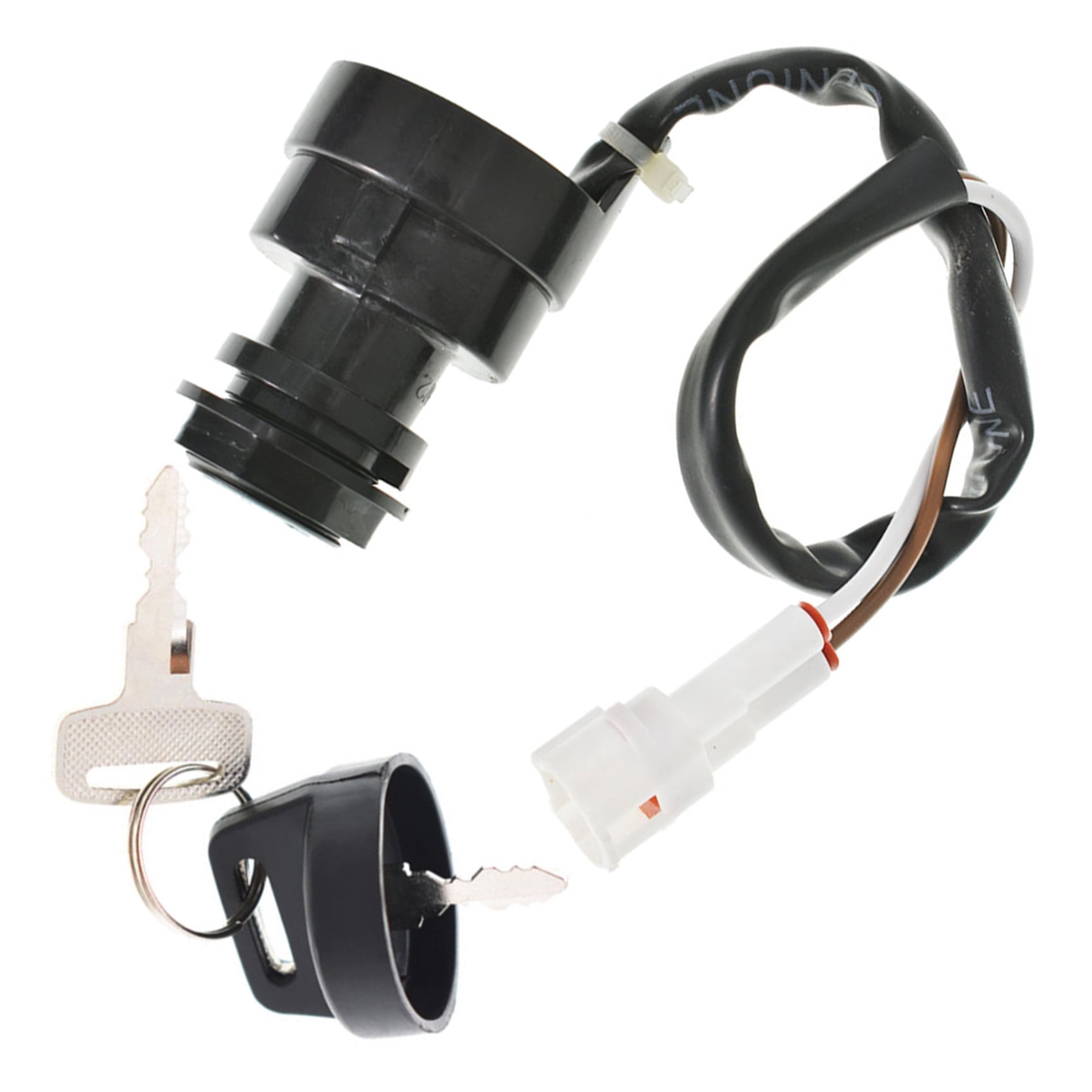 Ignition Key Switch For Yamaha Raptor, Grizzly, Wolverine ATVs 2001-2013 - Includes 2 Keys, Replaces 5FK-82510-00-00