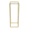thumbnail image 6 of Loyalheartdy 2Pcs Wedding Flower Racks Floor Standing Metal Column Stand Gold Display Holder for Party Dinner Centerpiece (11x11x31.5 Inch), 6 of 12