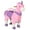 Pink, variant on Resenkos Ride On Real Walking Unicorn with Sparkly Horn, Soft Plush Ride On Rocking Horse Bearing