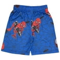 thumbnail image 3 of Marvel Spider-Man Peter Parker Boys 3-Piece Set - Spiderman Short Sleeve T-Shirt, Shorts, & Jogger Pants 3-Pack (Sizes 5-12), 3 of 12
