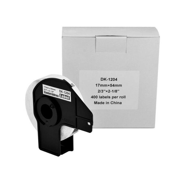 Greencycle 8 Roll (400 Labels/Roll) Compatible for Brother 2/3 x 2-1/8 DK-1204 DK1204 Address Barcodes Labels with Cartridge