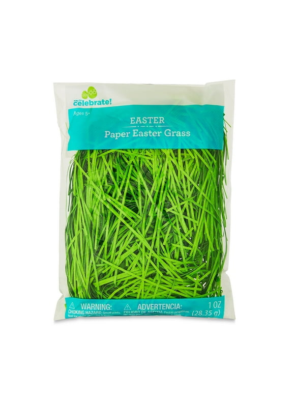 Easter Green Paper Easter Grass, 1 oz, by Way To Celebrate