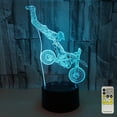 thumbnail image 6 of YSITIAN Night Lights for Kids Motocross Lamp LED 3D Illusion USB Motorbike Bedside Lamp 7 Colors Changing Birthday Gifts for Boys Girls Kids Baby G1116-128, 6 of 6