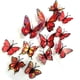 thumbnail image 4 of ¡Compra y Ahorra!, Pegatinas de pared con diseño de rosas y 12 mariposas rojas Akmoler, 4 of 5