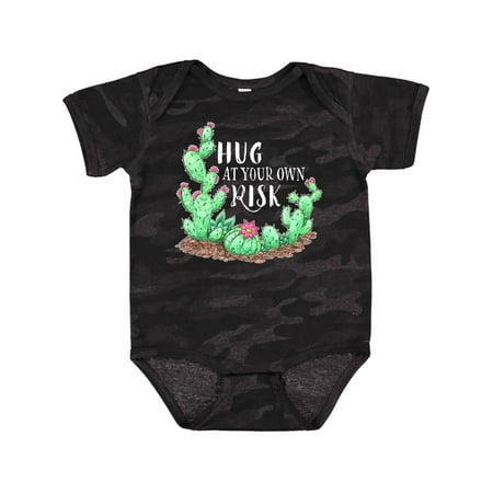 

Inktastic Hug At Your Own Risk Cacti and Succulents Gift Baby Boy or Baby Girl Bodysuit