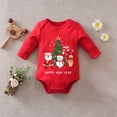 thumbnail image 4 of Zshosam Newborn Christmas Bodysuits Toddler Infant Baby Girl Boy Sweatshirt Christmas Bodysuit Romper Sweater Clothes Size 3 6 Months,(Green 3-6 Months), 4 of 4