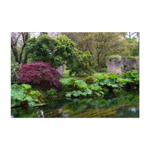 Italian Gardens - Romantic Garden of Ninfa 13 - Italy Photography Landscape Botanical Scenic Nature Floral Autumn Unframed Wall Art Print 5 x 7 inches