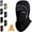 Black, variant on Winter Warmth 2-in-1 Hat & Face Mask,Plush-Lined Thickened Thermal Hat with Face Mask,Face and Neck Protection in 1