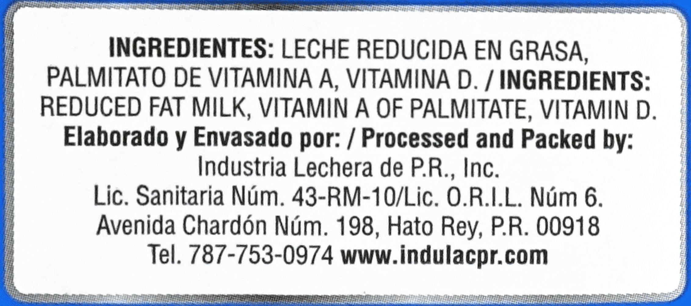 Indulac Reduced Fat Milk 2%, UHT, 32 oz