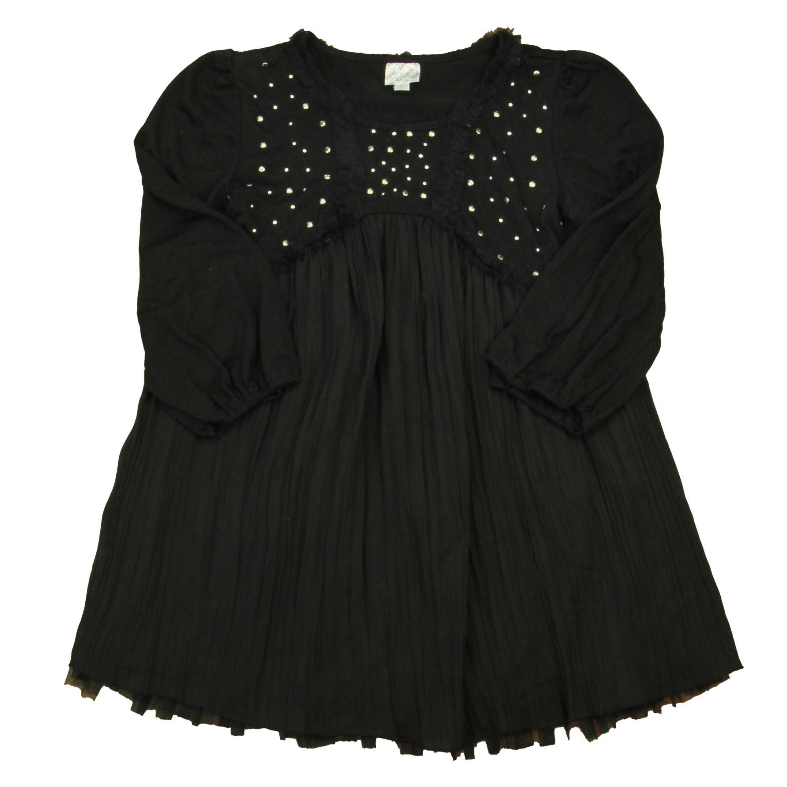 Preowned D Signed Girls Black Blouse size 1012 Years