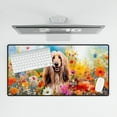 thumbnail image 4 of Welcome Spring Summer Afghan Hound Portrait Flower Blue Sky Desk Mat Full Keyboard Mouse Pad Dog Lover Large Mousepad - 12001, 4 of 5