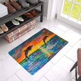 thumbnail image 3 of MKHERT Cororful Sea Sunset with Dolphins Painting Doormat Rug Home Decor Floor Mat Bath Mat 23.6x15.7 inch, 3 of 3