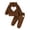 Brown, variant on Toddler Boys Girls Long Sleeve Heart Embroidery T Shirt Hooded Tops Pants Outfits Baby Girl Registry Must Haves Toddler Girl Skirt Set Toddler Summer Pajamas Girls Toddler Outfits Nee Born Baby Ups