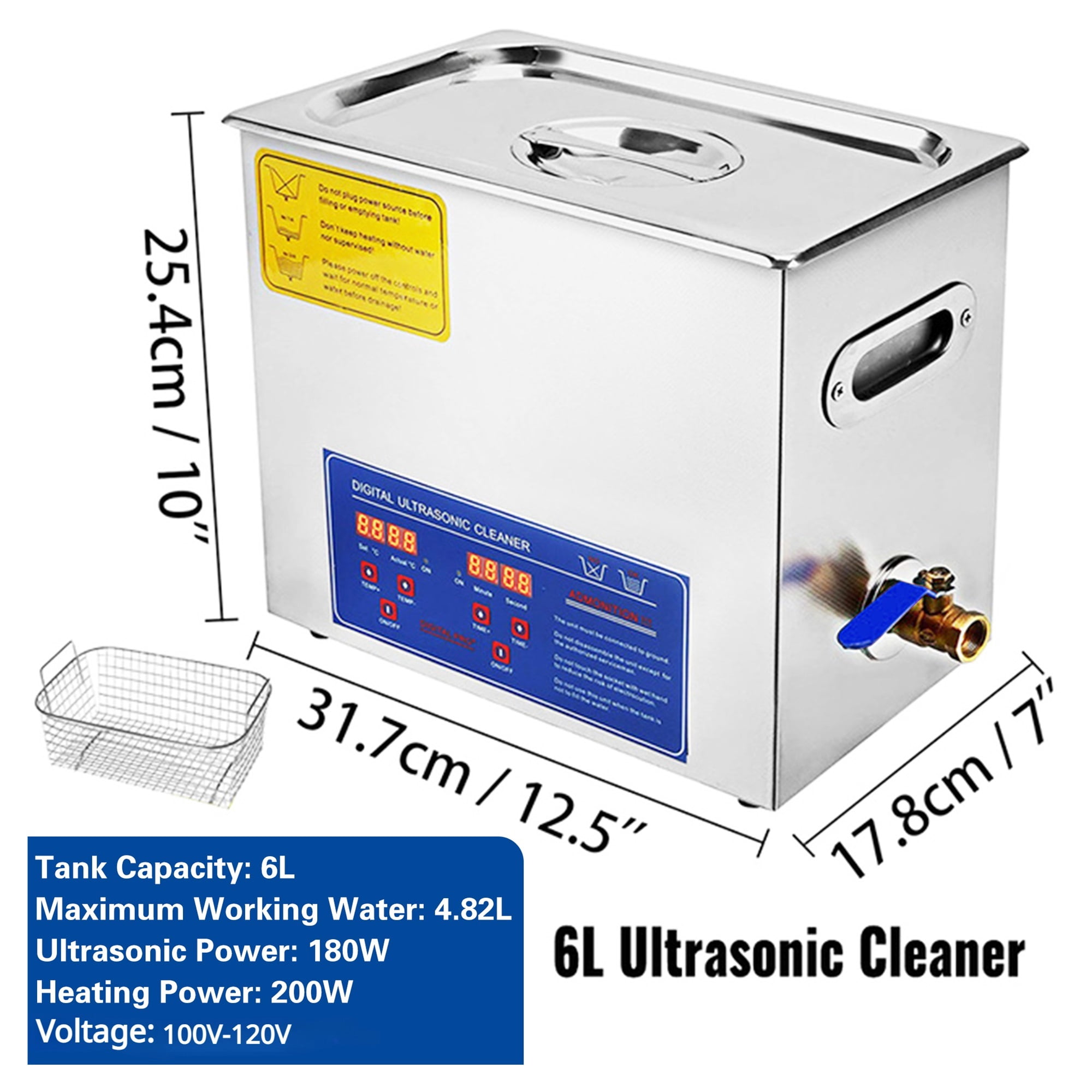 2-30L 110 Ultrasonic Cleaner with Digital Timer Heater Stainless Steel Ultrasound Washing Machine Home Appliances