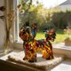 thumbnail image 4 of Decoración del hogar, decoración de habitaciones, decoración de paredes, adornos de resina, luces nocturnas LED, esculturas de la serie de perros brillantes, figuras de animales de resina, esculturas, 4 of 6