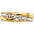 thumbnail image 3 of 14K Two-Tone Lab Grown Diamond Si1/Si2, G H I, Men's Band (Size 10) Made In India rm3486b-040-10wylg, 3 of 5