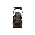 thumbnail image 3 of Sam Edelman Rosalind Womens Platform Sandals Block Heel Ankle Strap Pumps (Dark Mahogany, 8), 3 of 6
