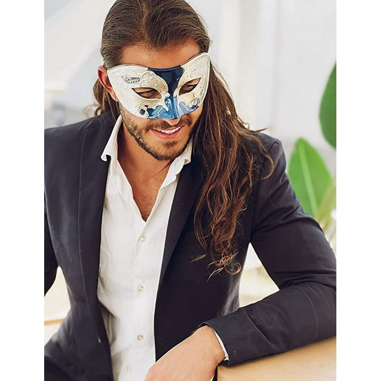 Masquerade Mask, Mask, Luxury Mask, Masquerade Ball Mask, Silver Masquerade  Mask, Venetian Masquerade Mask silver Black 