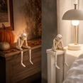 thumbnail image 6 of Mini Skeleton Ornament, 20 cm Resin Skull Statue, Articulated Joints Gothic Decor for Desk Shelf Display, 6 of 7