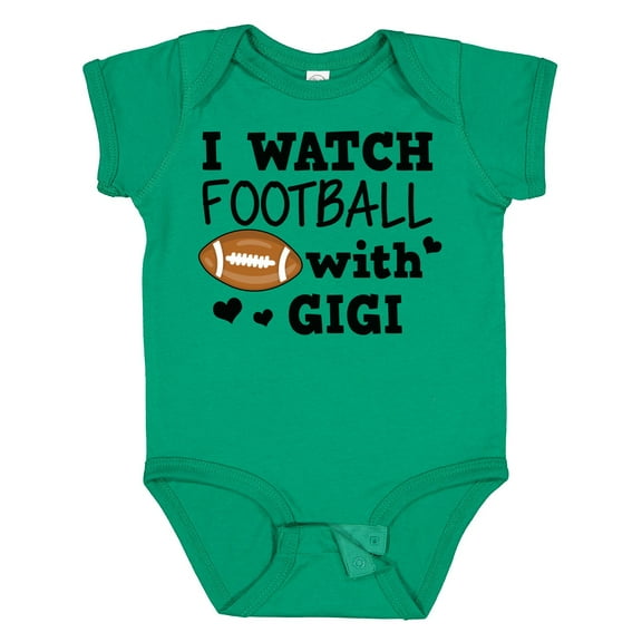 Inktastic I Watch Football with My Gigi Boys Baby Bodysuit