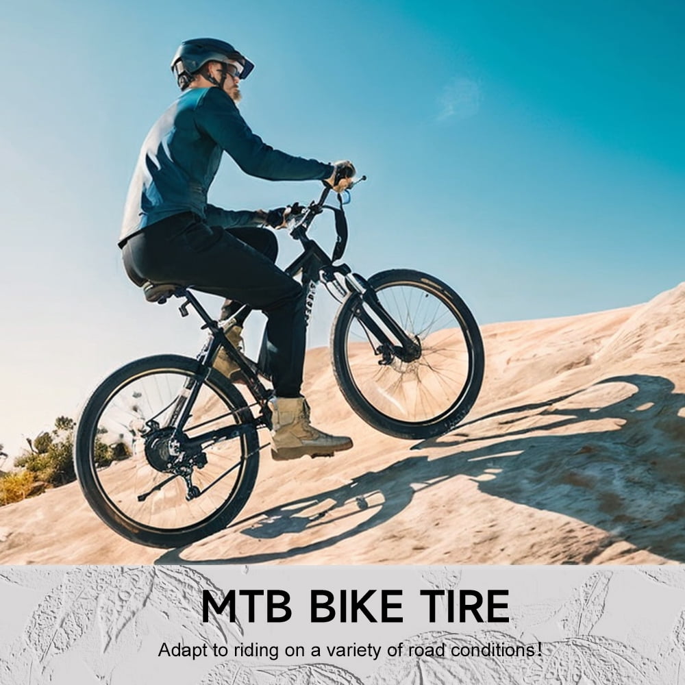 MOHEGIA 26 Inch Bike Tires: 26x2.125 inch (57-559mm) Folding Replacement Puncture-Resistant Beach Cruiser Bicycle Tires for Hybrid Road or Urban City Commuter Bike