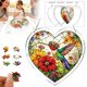 thumbnail image 3 of Acrylic Heart-shaped Puzzle Wind Chime Pendant 94-Piece Puzzle Porch Garden Wind Chime, 3 of 9