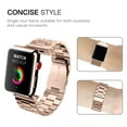 thumbnail image 4 of Fintie Band Compatible with Apple Watch 45mm 44mm 42mm Series 7/6/5/4/3/2/1/SE, Premium Stainless Steel Metal Replacement Wrist Strap Bracelet Compatible with All Versions 45mm 44mm 42mm Apple Watch, 4 of 7