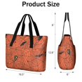 thumbnail image 3 of Tote Bag for Women - Halloween Spider Web Silhouette Pattern Shoulder Bag - Large Utility Work Duffle Bag with Zipper Handbag for Travel, Work, Sprots, 3 of 5