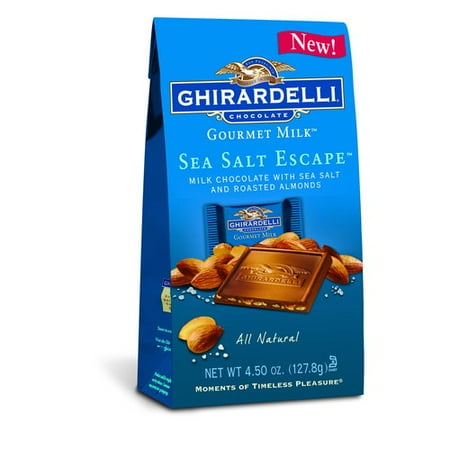 Ghirardelli Sea Salt Escape Gourmet Milk Chocolate, 4.5 oz