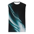thumbnail image 4 of Styesk Débardeurs Hommes Mode Décontractée Sans Manches Imprimé Chandail Col Rond Sport, 4 of 4