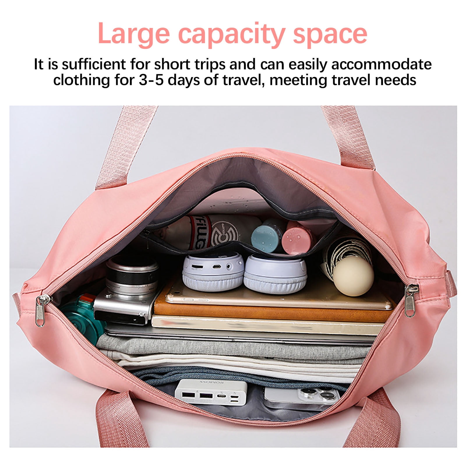 UAEBM Rolling Duffle Bag with Wheels, Expandable Foldable Duffle Bag with Wheels and Handle for Travel, Rolling Luggage bag Carry on Duffel Bag, Wheeled Travel Duffle Bag Red