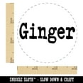 thumbnail image 2 of Ginger Herb Fun Text Self-Inking Rubber Stamp Ink Stamper - Red Ink - Small 3/4 Inch, 2 of 7