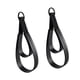thumbnail image 4 of 2 correas de doble bucle para Pilates, para reformer, agarre cómodo, entrenamiento de cuero PU Anillos negros, 4 of 9