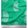 thumbnail image 1 of Soimoi Rayon Fabric Paisley Block Printed Fabric 1 Yard 56 Inch Wide, 1 of 3