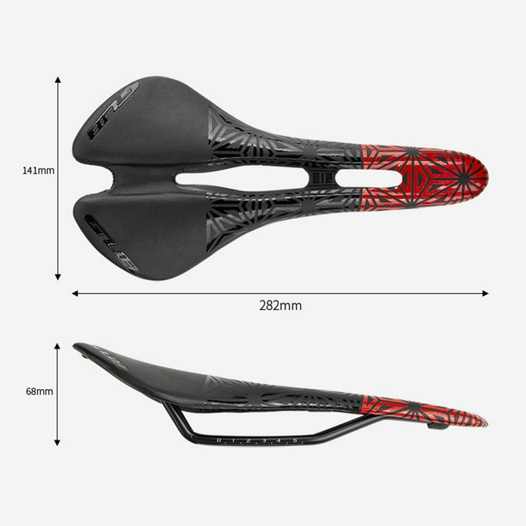 Cheers.US Bike Seat Road Bike Saddle Comfortable MTB Saddle Lightweight Carbon Fiber Bicycle Saddle Cycling Leather Soft Seat Cushion