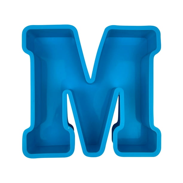 Alfabeto Pastel Hornear Molde Inglés Letra Molde 3D, Silicona Reutilizable para Vela Cera Jabón Resina Arte