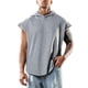 thumbnail image 1 of Chaleco sin mangas con capucha para hombre, 96 % poliéster, para fitness, jersey de entrenamiento con tejido transpirable, tallas estadounidenses M-XXXL, gimnasio/deporte, 1 of 3