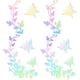 thumbnail image 1 of 8 pegatinas y calcomanías impermeables para coche, 2 estilos, flores y mariposas, autoadhesivas, reflectantes, para seguridad al conducir., 1 of 7