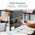 thumbnail image 4 of Audio-Visual Direct Magnetic Desktop Memo White Board for Reception & Office (Divider, Black), 4 of 7