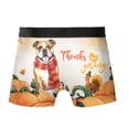 thumbnail image 2 of Happy Thanksgiving Bulldog with Turkey Pumpkins Autumn Vibes All Over Print Boxer Briefs Underwear for Men Dad Dog Lover Gifts Idea - 12018, 2 of 6